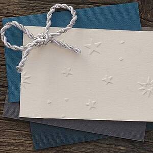 Prägedruck Karten mit weihnachtlichem Prägedruck