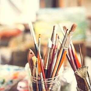 Foto von Malutensilien Foto von Malutensilien