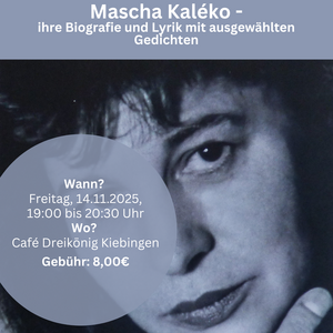 Porträt schwarzweiß von Macha Kaleko Porträt schwarzweiß von Macha Kaleko